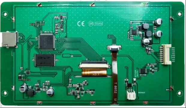 Dmt80480l070_01w 7 인치 직렬 포트 명령 화면 음악 플레이어