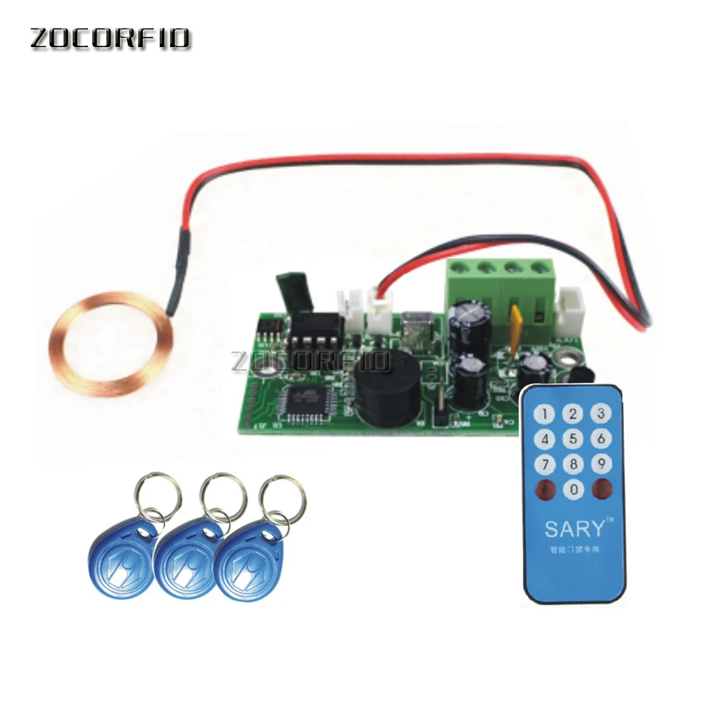 Freies verschiffen SY-1788 125 KHZ RFID eingebettet eingang zugangskontrollsystem hauptplatine/Gebäude intercom zugang bord + 10 karten