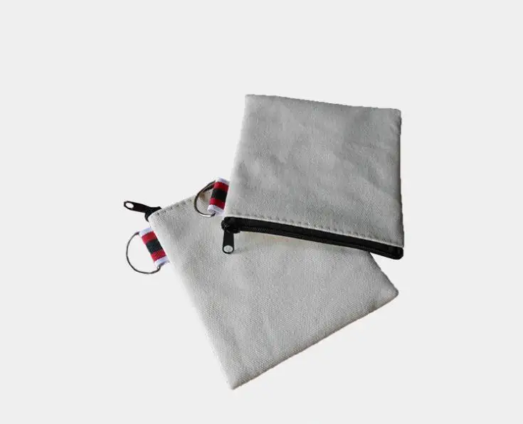 

300 шт./лот, пустые холщовые сумки на молнии, хлопковые косметички, косметички, хлопковый холщовый кошелек для монет ni469