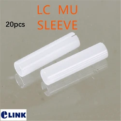 fiber ceramic split sleeve for optical fiber adapter ST FC SC LC DIN E2000 MU 7mm ftth hybrid sleeve for VFL use ELINK 20pcs