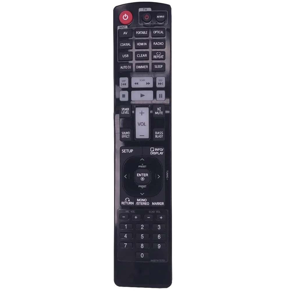 مستعمل أصلي AKB73175701 لجهاز استقبال LG AV جهاز استقبال AV رقمي عن بعد AR805TS