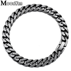 Cool Men Stainless Steel Bracelet 18/19/20cm Custom Length Women Bracelet & Bangle Punk Rock Party Jewelry Party 2021 New B709