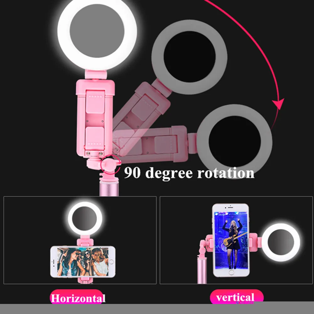 Dimmerabile LED Selfie Anello di Luce Video di Youtube Live 3200 k Photo Studio Luce Con Il Supporto Del Telefono Presa USB Con Selfie stickTripod