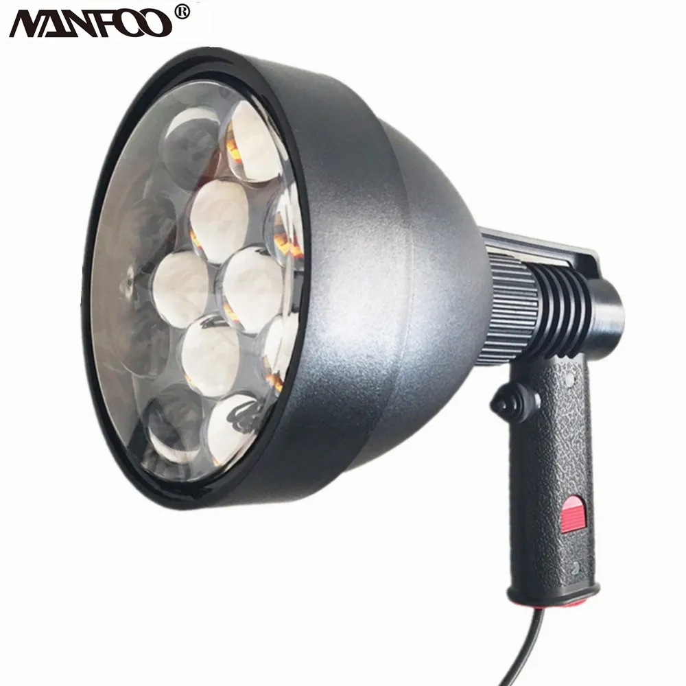 Ultra Bright 5400LM LED Hunting Spotlight 12PCS CREE XPG 5W LED Hunting Lamp CREE 60W LED Shooting Lights 150MM Reflector Size