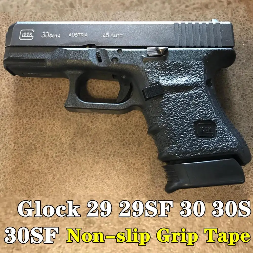 Non-slip Texture Rubber Grip Wrap Tape Glove for Gen 3 4 Glock 29 30 29SF 30S Pistol Gun Holster 10mm .45 Magazine Accessories