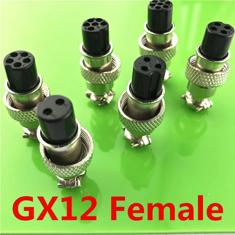 

1pc GX12 2/3/4/5/6/7 Pin Female 12mm L122-127 Wire Circular Panel Connector Aviation Socket Plug