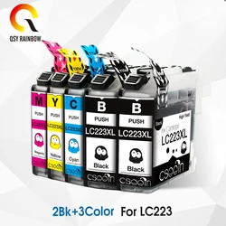 Cartouche d'encre LC223 XL LC 223, 5 pièces, pour imprimante Brother J4120DW J680DW J880DW J4620DW J5720DW J5320DW