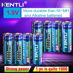 KENTLI 1 5v battery aa rechargeble battery dropshipping ion lithium battery free shipping battery cell flashlight battery