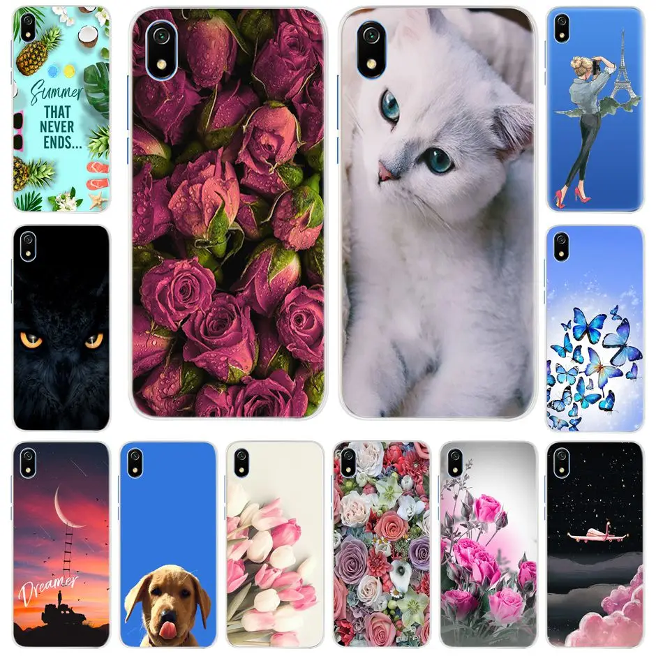 For Xiaomi Redmi 7A Case Phone Back Cover For Xiaomi Redmi 7A 5.45 Soft TPU Silicone Case Cover For Redmi 7A Cute Pattern Bumper