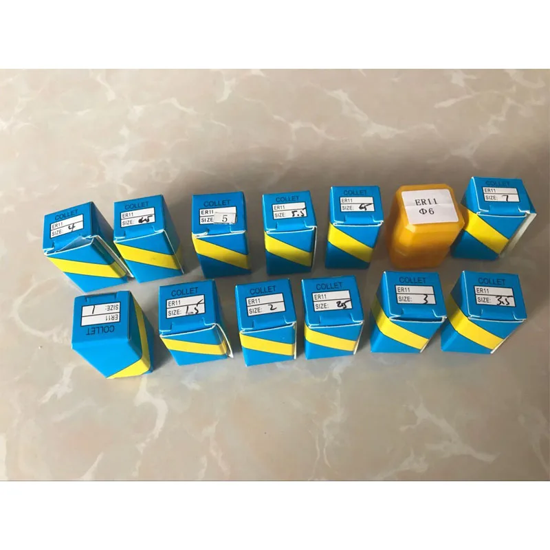 3KW 220V ER20 공냉식 스핀들 모터 4 베어링 + 3KW VFD 인버터 + 조각기 용 ER20 콜렛 13 피스