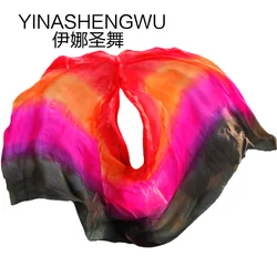 Women Silk Belly Dance Veils Shawl Scarf Belly Dance Practice Performance Silk Veils