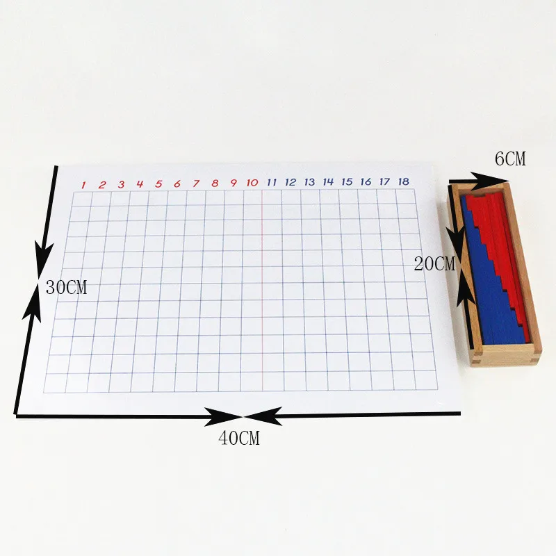 Zabawki dla dzieci Montessori matematyka poza pasków deska i tabletów do wczesnej edukacji dzieci w wieku przedszkolnym Brinquedos Juguetes