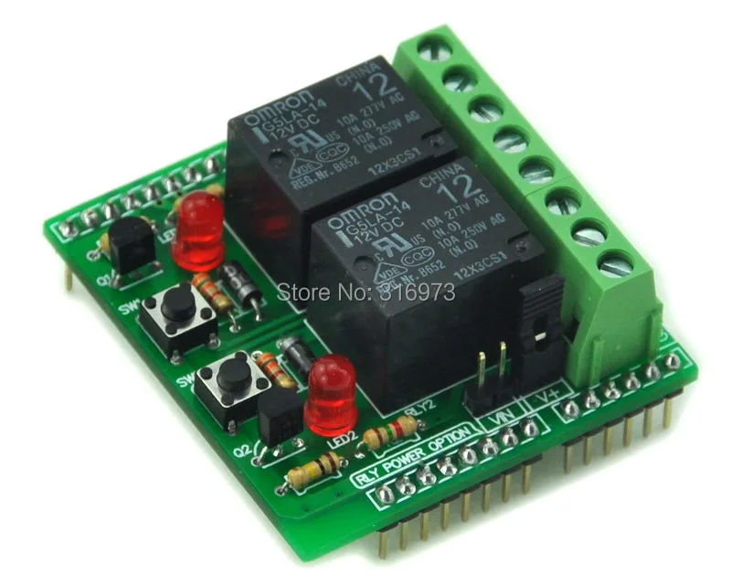 

Dual SPDT Power Relay Module, for Project Applications.
