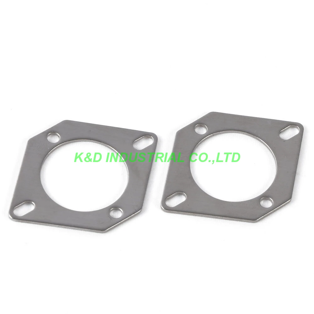 4 cái 8pin để 9pin Ống Ổ Cắm Sốc Bằng Chứng Tấm Phẳng Thép Không Gỉ Lắp