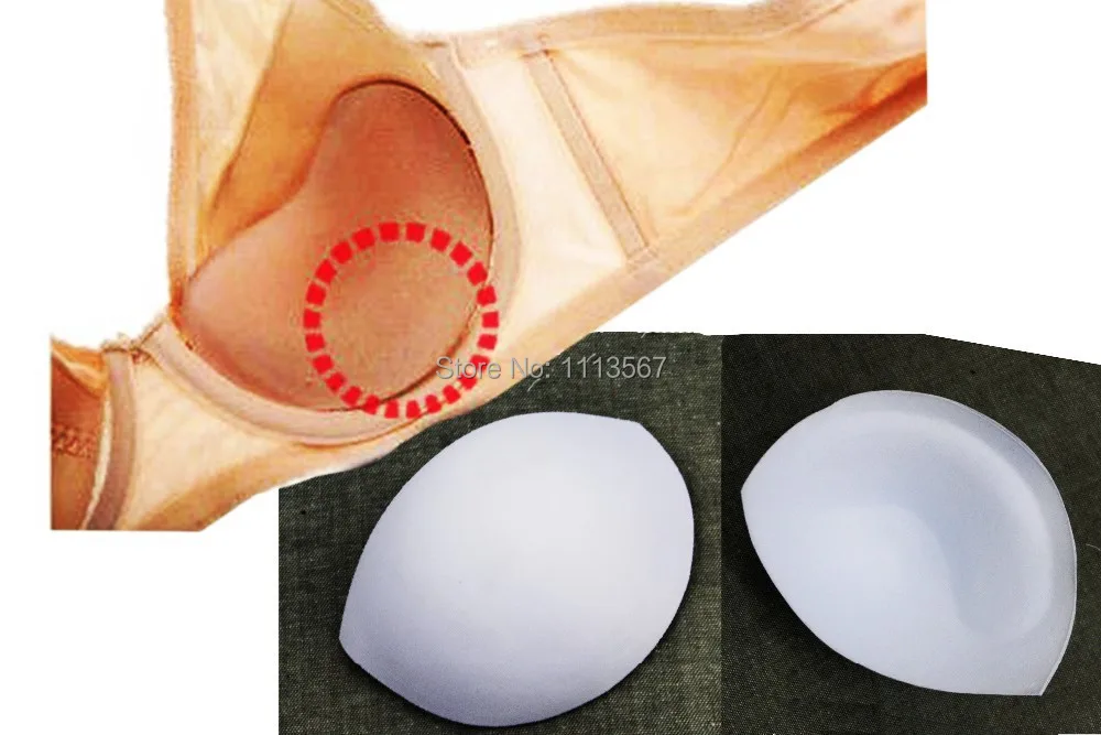 20Pairs  White Sewing In Bra Cups Soft Thick Foam Size XL 18 x 15.3cm Pads For Bikini Insert Women Bra Accessories WB81