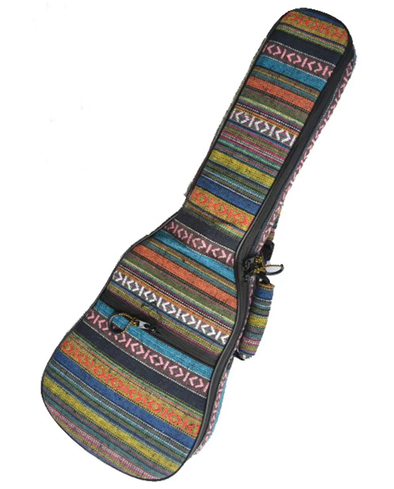 

Portable durable vintage 21 23 24 26inch soprano concert tenor ukulele bags soft gig backpack guitar case padded cover kids gift