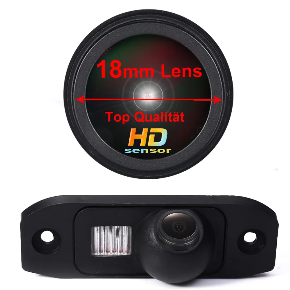 

HD CCD 1280*720 pixels 18 mm lens parking rear view car camera for Volvo S40L V40 V50 S60 S60L V60 XC60 V70 XC70 S80 S80L XC90