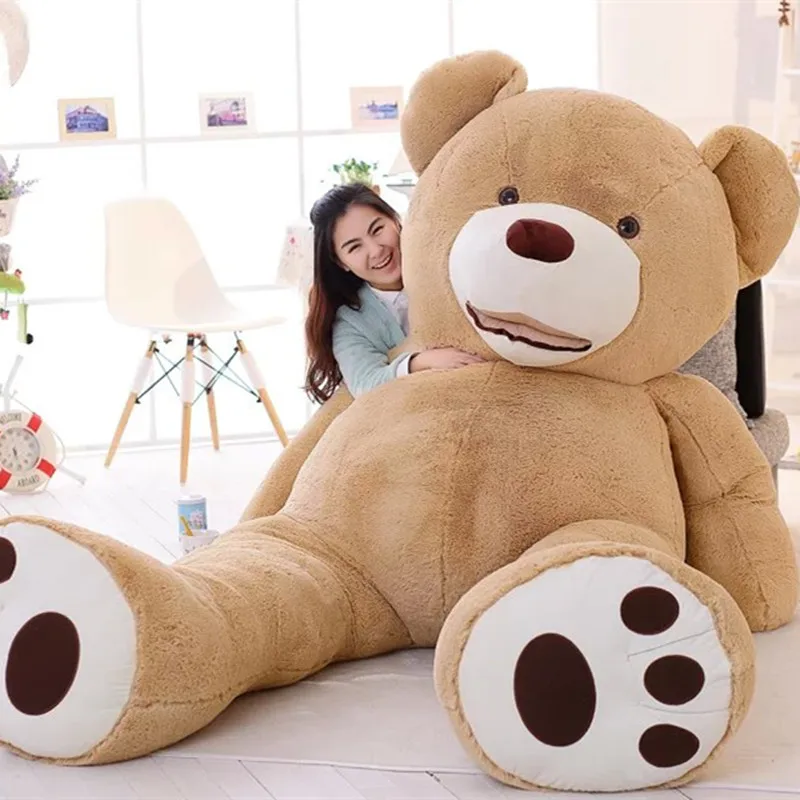 Big size super unfarcito grande morbido orso pelle giocattolo orso gigante peluche a buon mercato Pirce ragazza fidanzata natale bambino regali