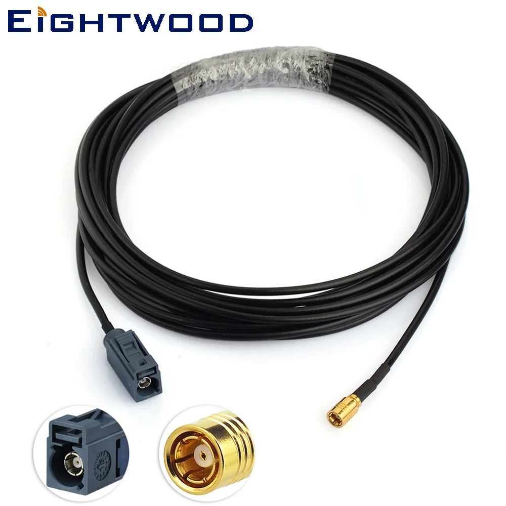 Eightwood Fakra G Code Jack Connector to SMB Replacement RG174 Cable 500cm for Remote Keyless Entry SDARS Satellite Terrestrial