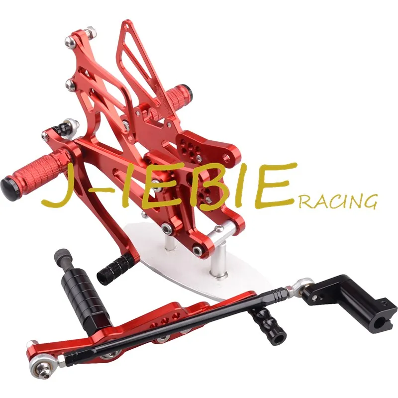 CNC Racing Rearset Adjustable Rear Sets Foot pegs Fit For Yamaha YZF R1 2007 2008 RED