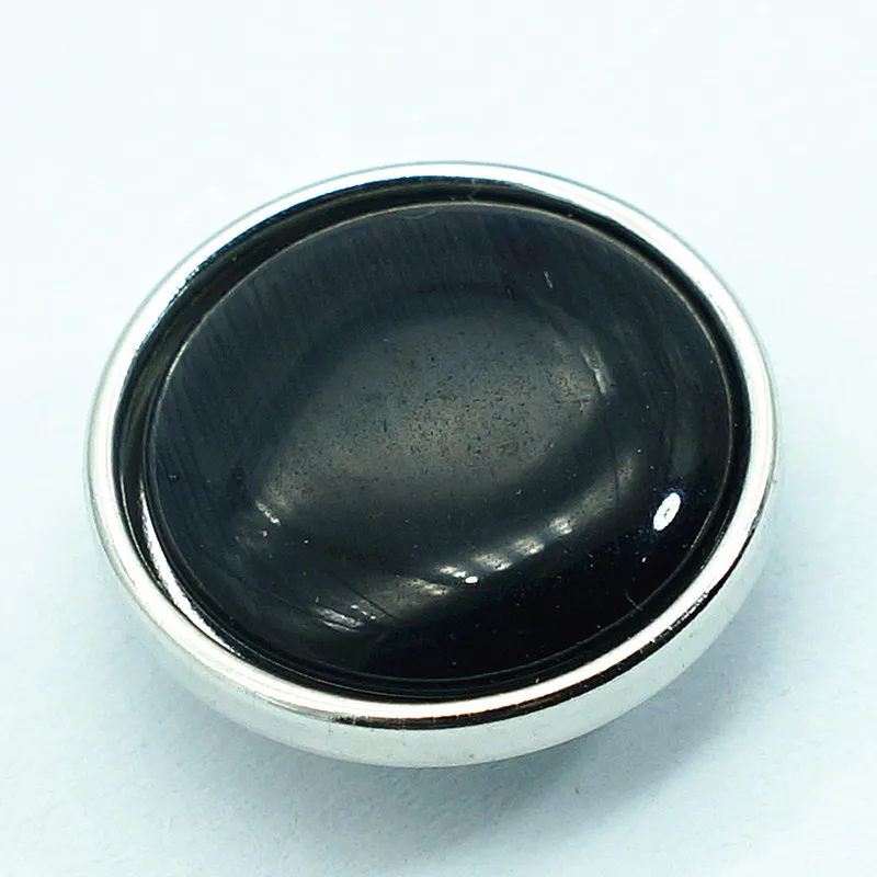 New NS0011 Fashion 10pcs mixed Colorful stone 18MM snap buttons fit DIY snap bracelets jewelry wholesale