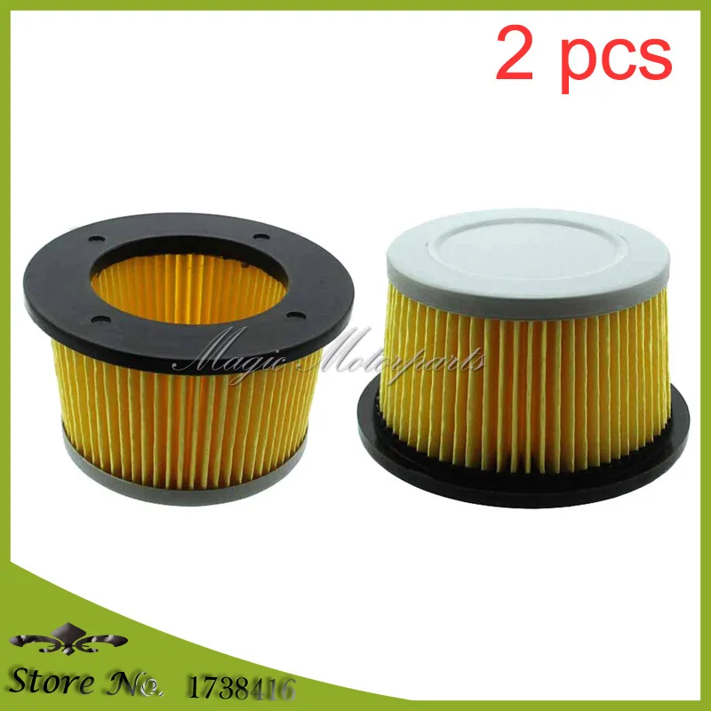 2x Air Filter For TECUMSEH 30727 H30 H70 HH60 HH70 V70 for 2.5 thru 8HP JOHN DEERE AM30900 CUB CADET TC-30727 488619 488619-R1