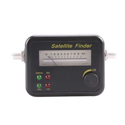 Mini Digital Display LCD Plastica Display LCD Digital Satellite Signal Finder Meter Tester Nero