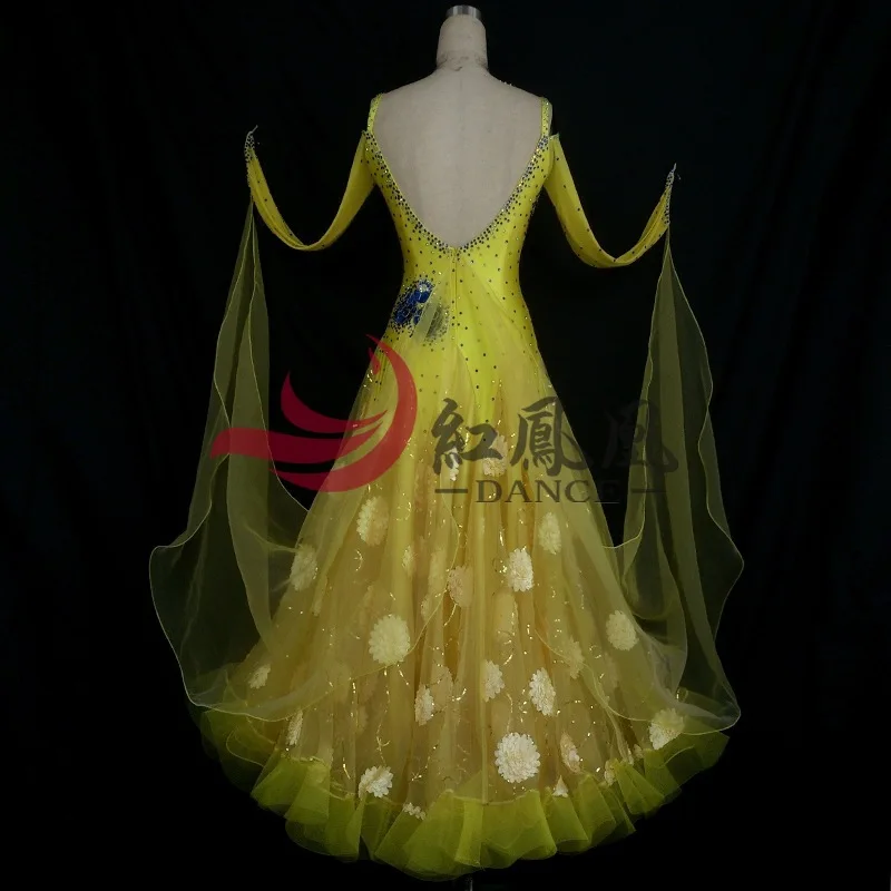 High-end International Standard Ballroom Smooth Dance Competition Dress, /Ballroom Standard Tango Waltz Dance Dress