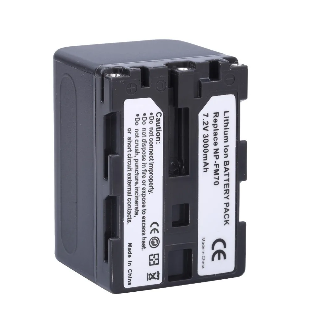 1 Pc NP-QM71 NP-FM70 FM70 Battery + Charger for Sony HVR-A1U DCR-TRV361 DVD301 UX1