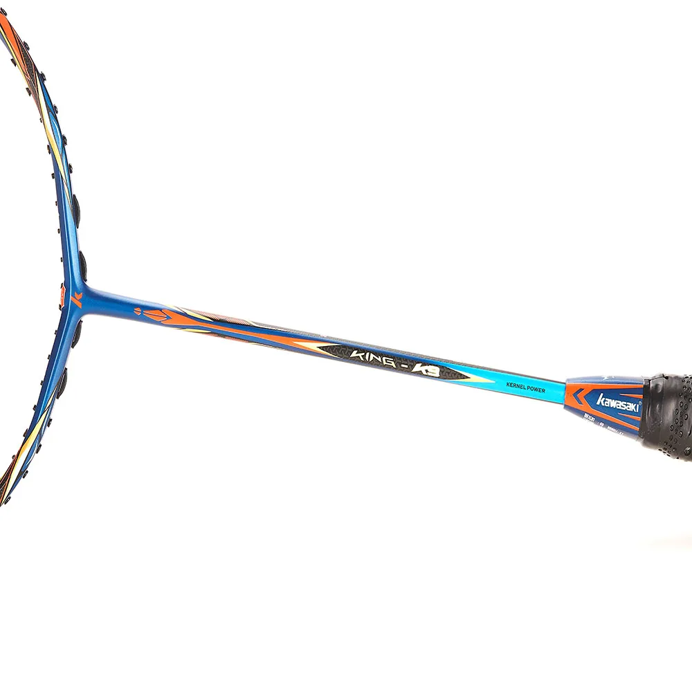 Kawasaki Original Badminton Racket King K9 All-around Type T Join Power Carbon Fiber Racquets For Intermediate Players