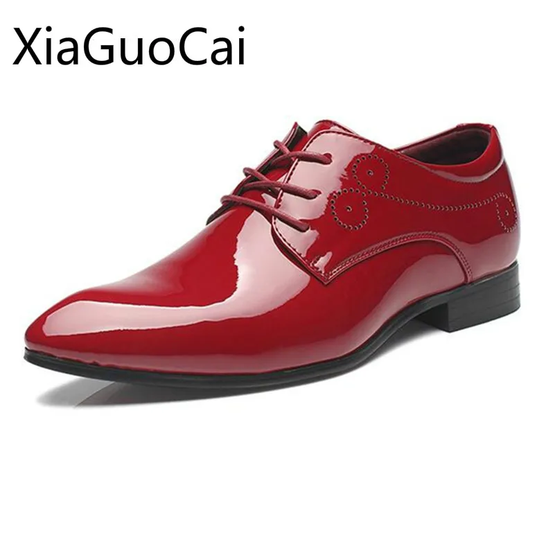 

High Quality Brand Men Oxfords Pointed Toe Wedding Party Dress Shoes Lace-up Paisley Formal Flat Casual Shoes Drop Shipping 35