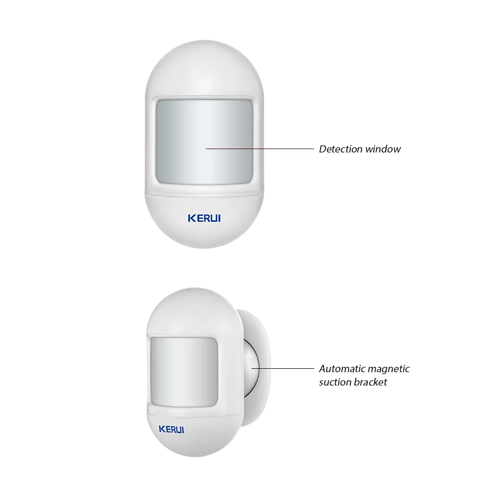 KERUI-Detector de movimiento PIR inalámbrico para seguridad del hogar, Sensor de movimiento infrarrojo de tamaño Mini para sistema de alarma W181