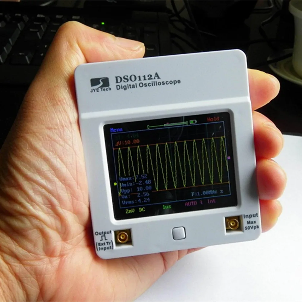 Osciloscópio Dso 112a Tft Touch Screen Mini Osciloscópio Digital Portátil Interface Usb 2mhz 5msps