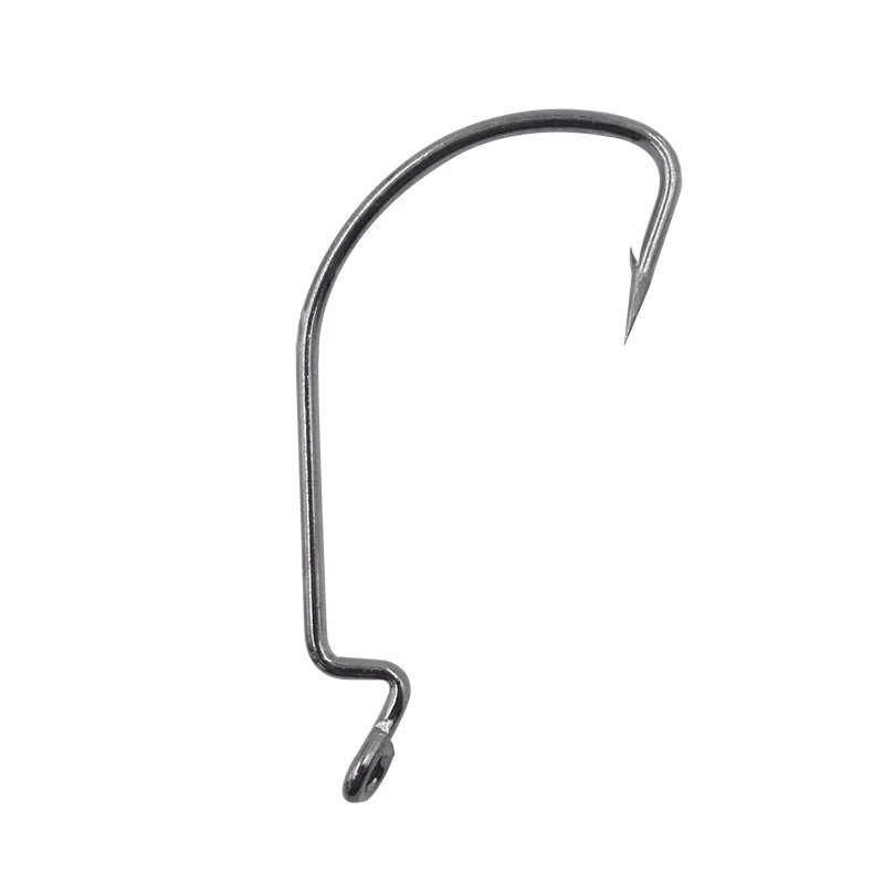 10pcs/lot Fishing Soft Worm Hooks High Carbon Steel Wide Super Lock Fishhooks Lure Softjerk Hooks 6#-4/0# Fishing Tackle