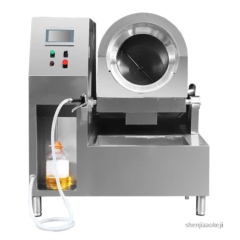Automatico di cottura intelligente robot roller commerciale macchina di cottura in acciaio inox fritto-stir macchina stufa di cottura 380 V 20kw