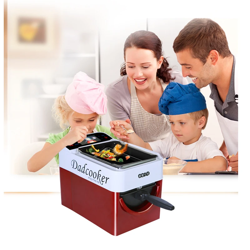 

Home use Smokeless robot cooking pot smart cooking Automatic meat vegetable cooker machine Food Cooking Machine 1pc