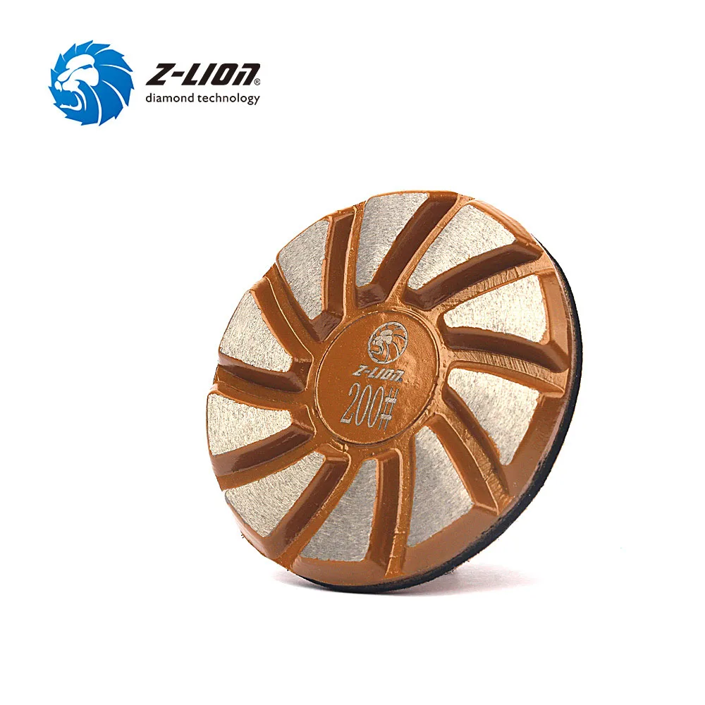 Imagem -06 - Z-lion Diamond Metal Floor Polimento Pad Disco de Moagem de Concreto Piso Sinterizado Polimento Pads Pcs