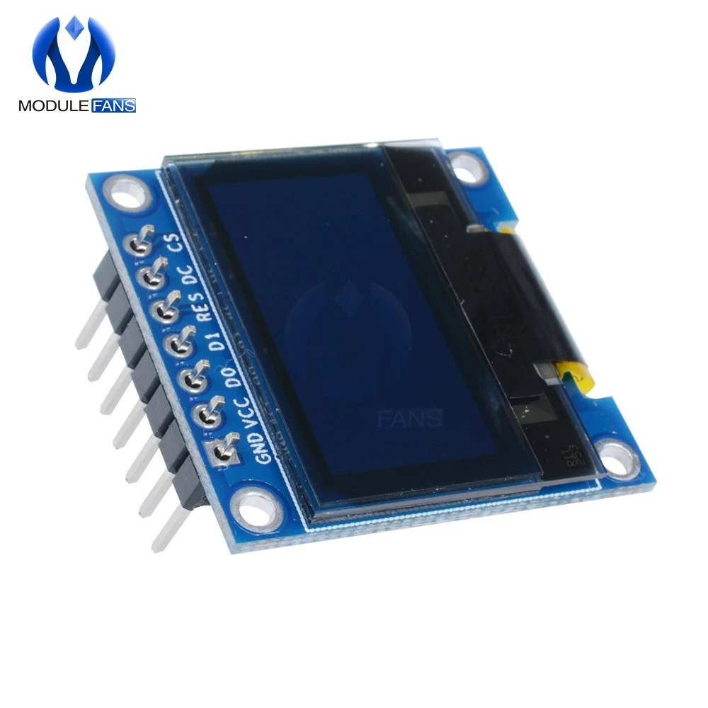 Módulo OLED para Arduino IIC I2C DC 3V-5V SPI Serial Board, pantalla LED LCD OLED de 0,96 ", blanco, azul, amarillo, 0,96 pulgadas, 128x64