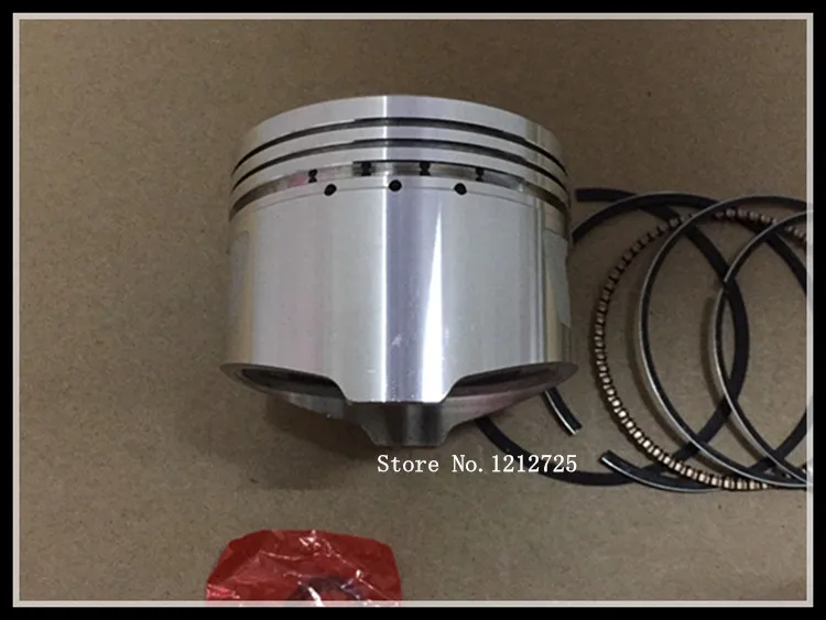 Loncin motorcycle CB200 LC200 CG200 LV163ML-2 Piston ring assembly Piston diameter 63mm Piston pin 15mm Convex top Water-cooled