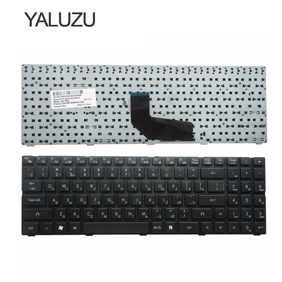 

YALUZU russian laptop Keyboard for DNS TWC K580S i5 i7 D0 D1 D2 D3 K580N K580C K620C AETWC700010 MP-09R63SU-920 RU Black NEW