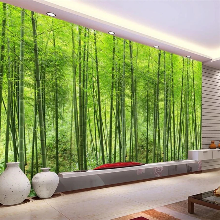 

beibehang Custom wallpaper 3d photo murals living room bedroom bamboo mural background wallpaper for walls 3 d papel de parede