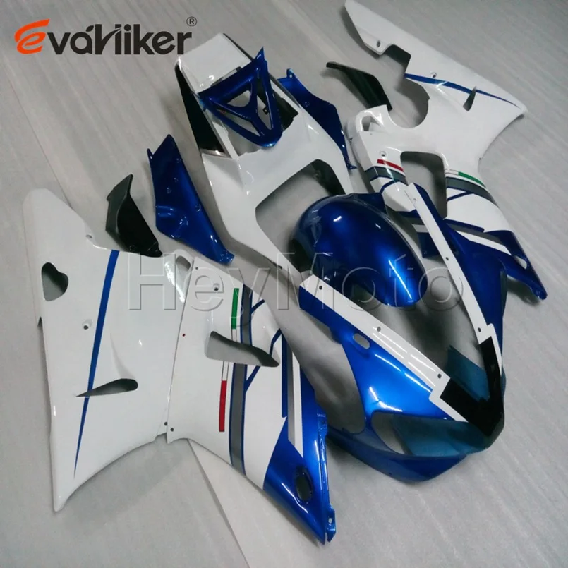 ABS Plastic fairing for YZFR1 1998 1999 white blue YZF R1 98 99 bodywork kit Motorcycle panels Injection mold