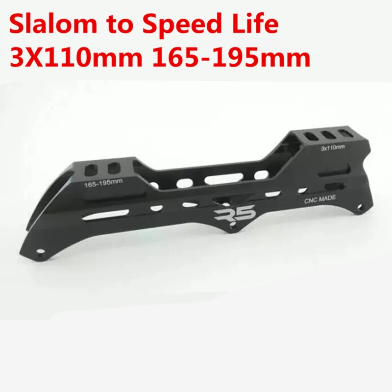 [3X110mm 110mm] Speed Inline Skate Frame for Speeding Racing Skating, Compatible for Powerslide Pleasure Tools Slalom FSK