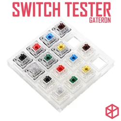 aluminum or Acrylic Switch Tester Gateron switches Blue Black Blue Red Green Yellow White RGB SMD for Mechanical Keyboard
