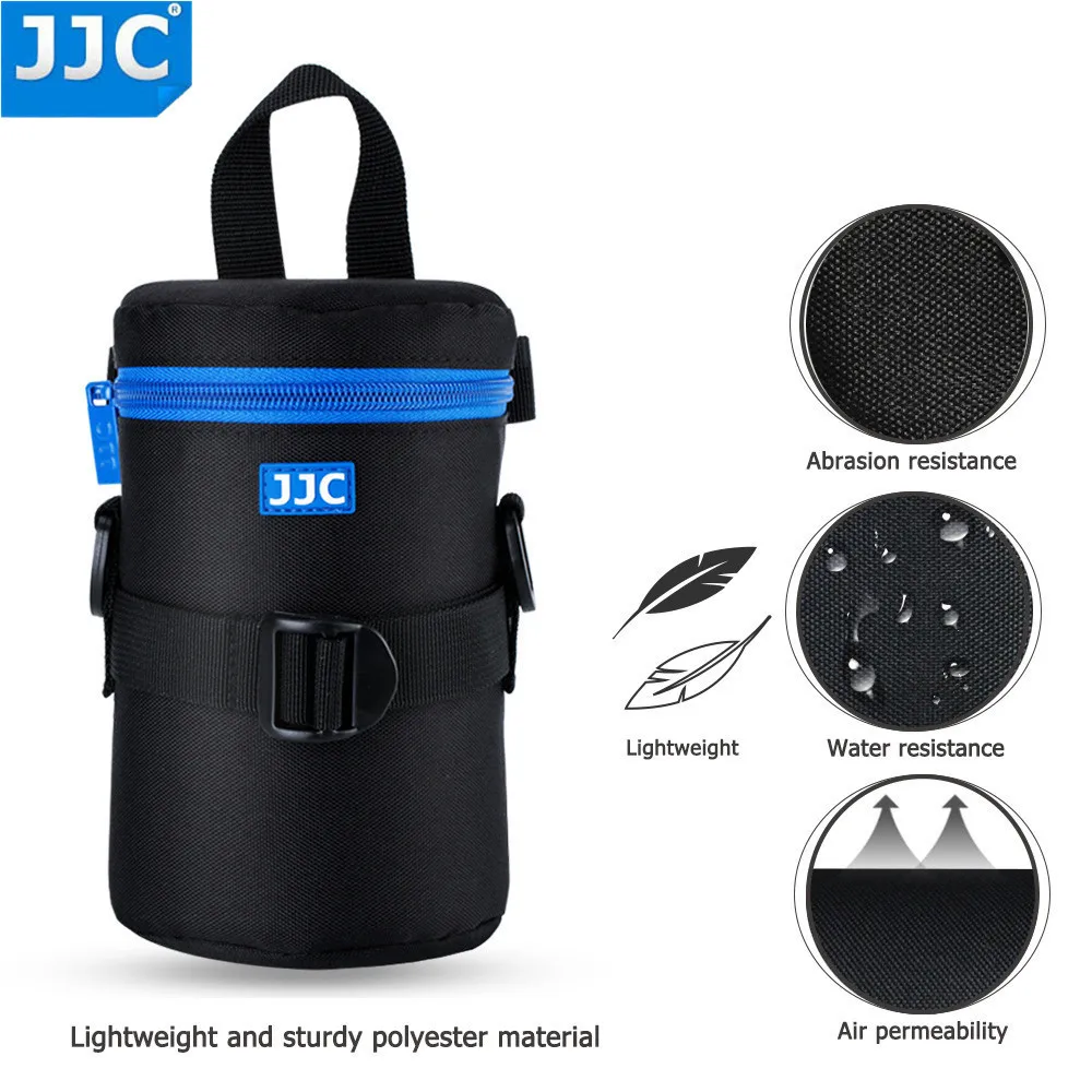 JJC Camera Lens Case Waterproof Storage Bag Pouch for Canon Sony Nikon Olympus Panasonic Fujifilm JBL Xtreme Soft DSLR Polyester