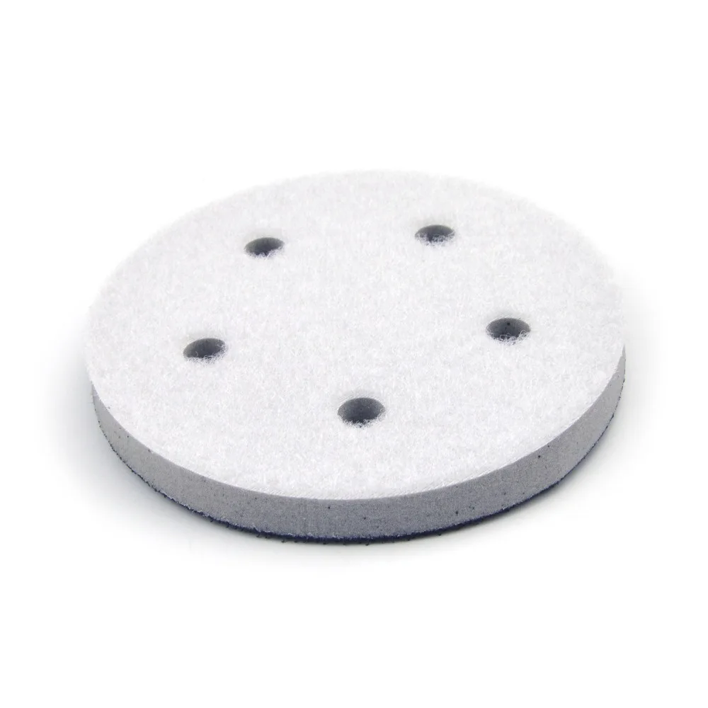 5 Inch 125mm 5-Hole High Density Hard Sponge Surface Protection Interface Pads for 5