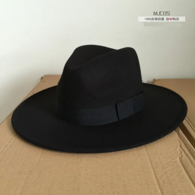 Michael Jackson Cosplay Hats MJ Cos Adult Accessories Billie Jean Smooth Criminal Dangerous Woolen Hat White Black Red Colors