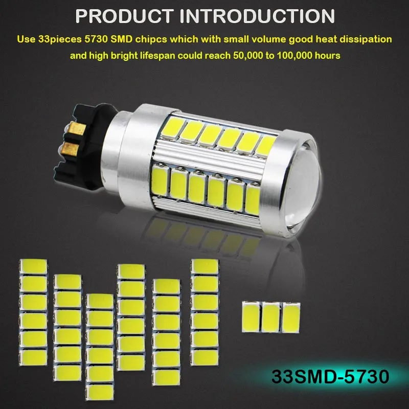 Gtinthebox Error Free PW24W PWY24W LED Bulbs For Audi BMW Volkswagen Turn Signal Light / Daytime Running Light DRL Amber White