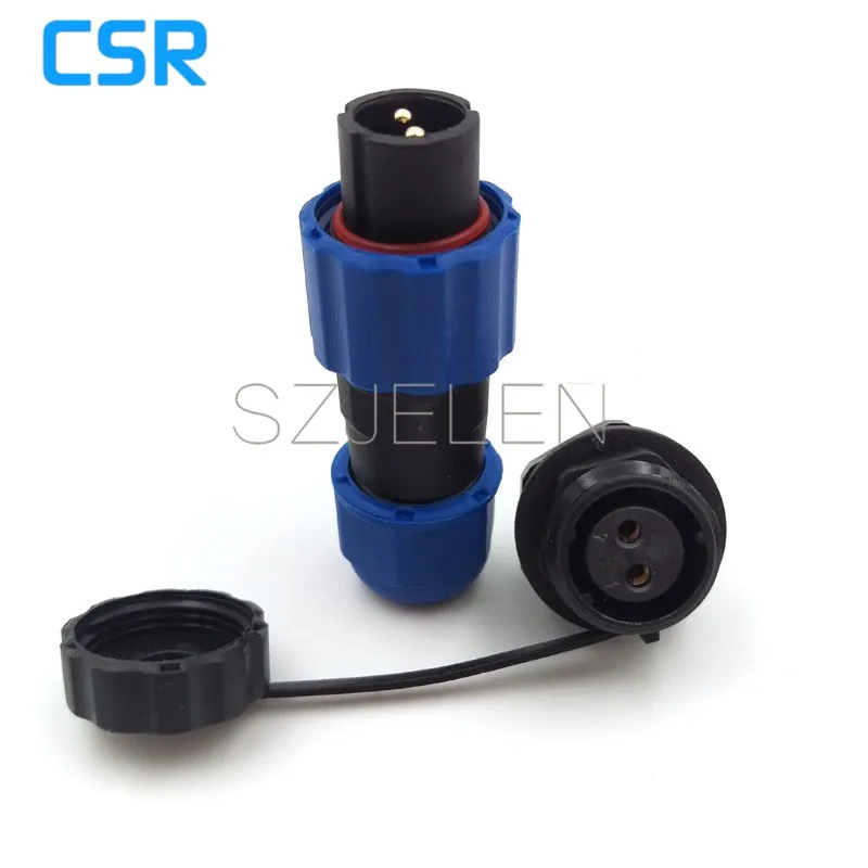 ZBLZGP SD13 2-polige waterdichte connector voor de luchtvaart IP68 stekker bus stofdicht LED-paneel montage elektrische stroomkabelstekker