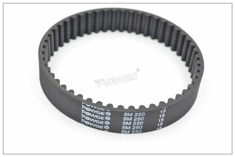 POWGE 5M Synchronous Belt C=260 265 270 275 280 285 290 295mm Teeth=52/53/54/55/56/57/58/59 HTD5M Rubber Closed-Loop Timing Belt